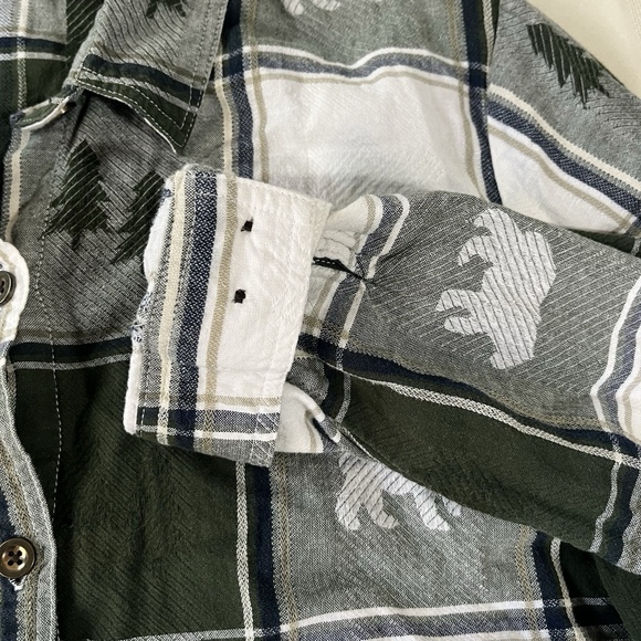 Vintage Blair Green Flannel Plaid 2XL  Woodland Grunge Outdoor Cozy Cabincore - Picture 4 of 11